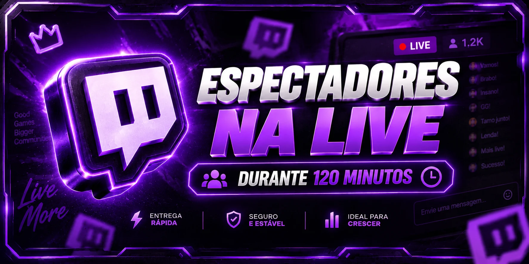 Espectadores Brasileiros na Live (24 Horas)
