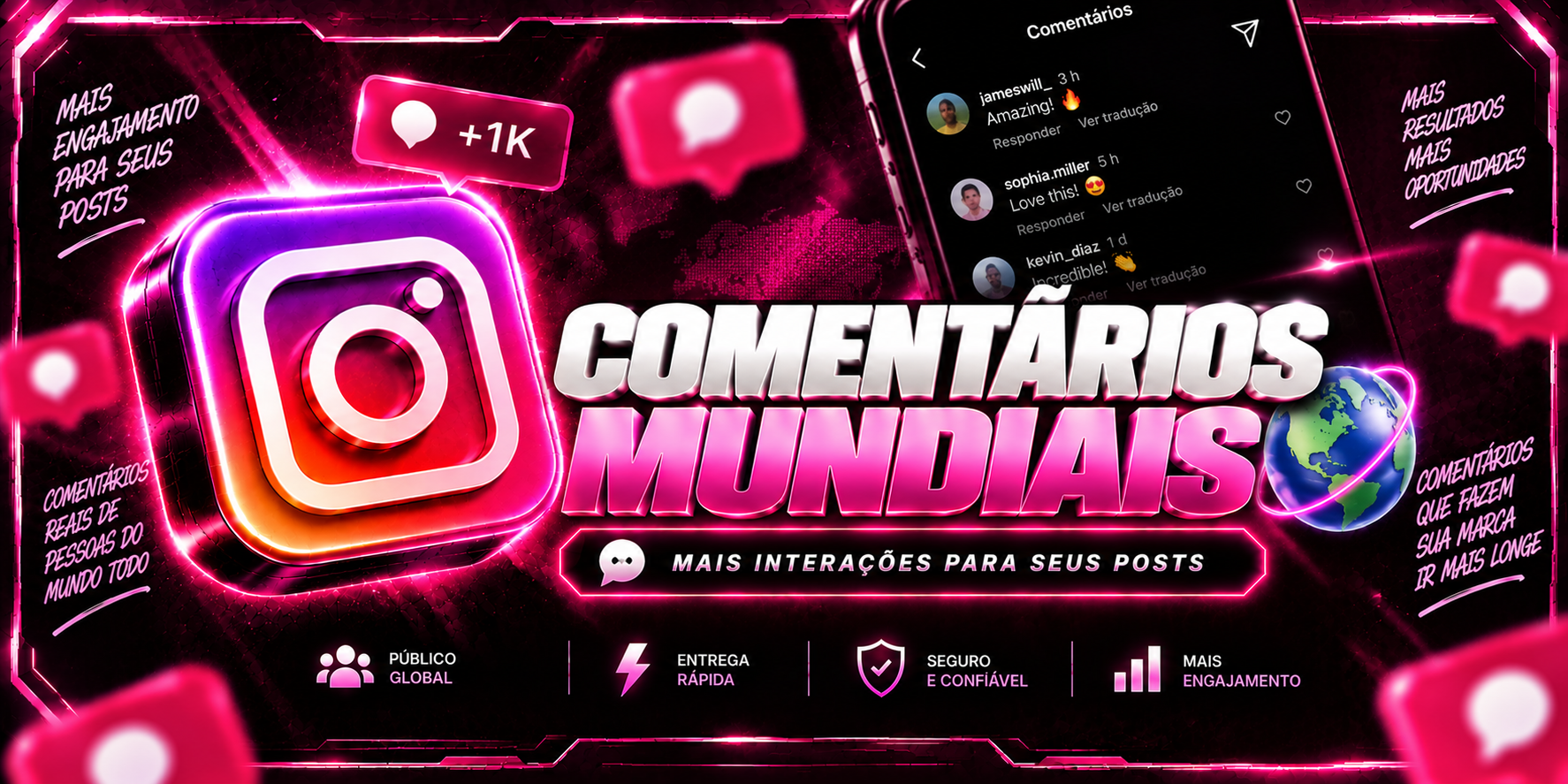 Comentários Mundiais Emojis