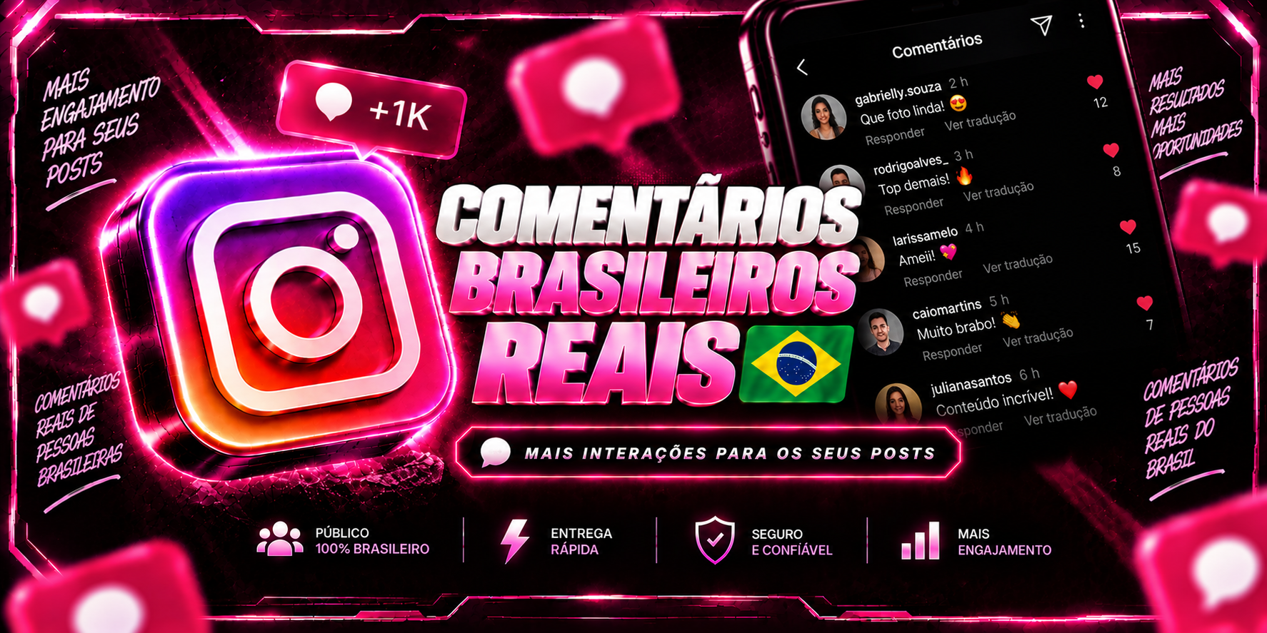 Comentários Brasileiros 100% Reais