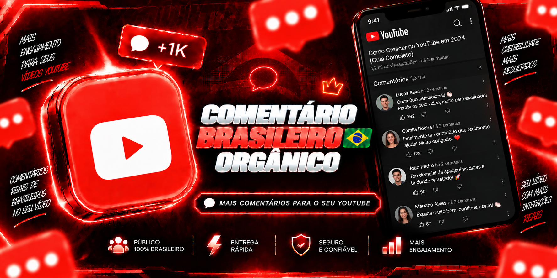 Comentário Brasileiro (De acordo com o vídeo)