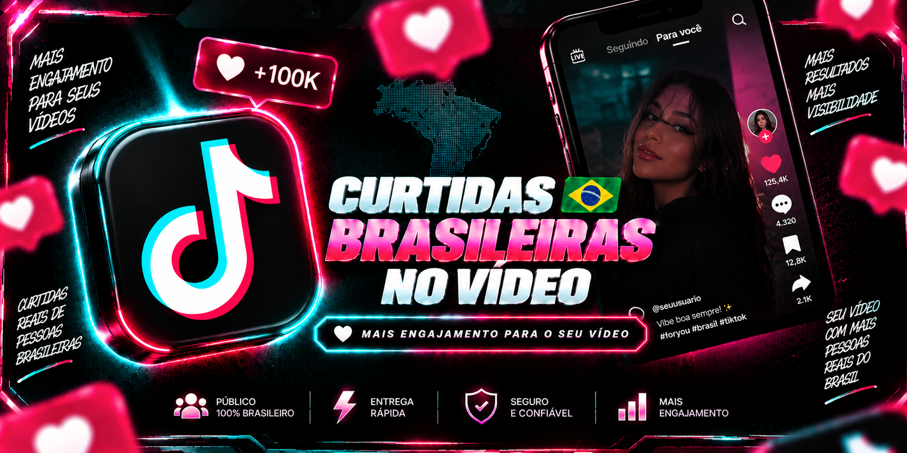 Curtidas Brasileiras Reais 