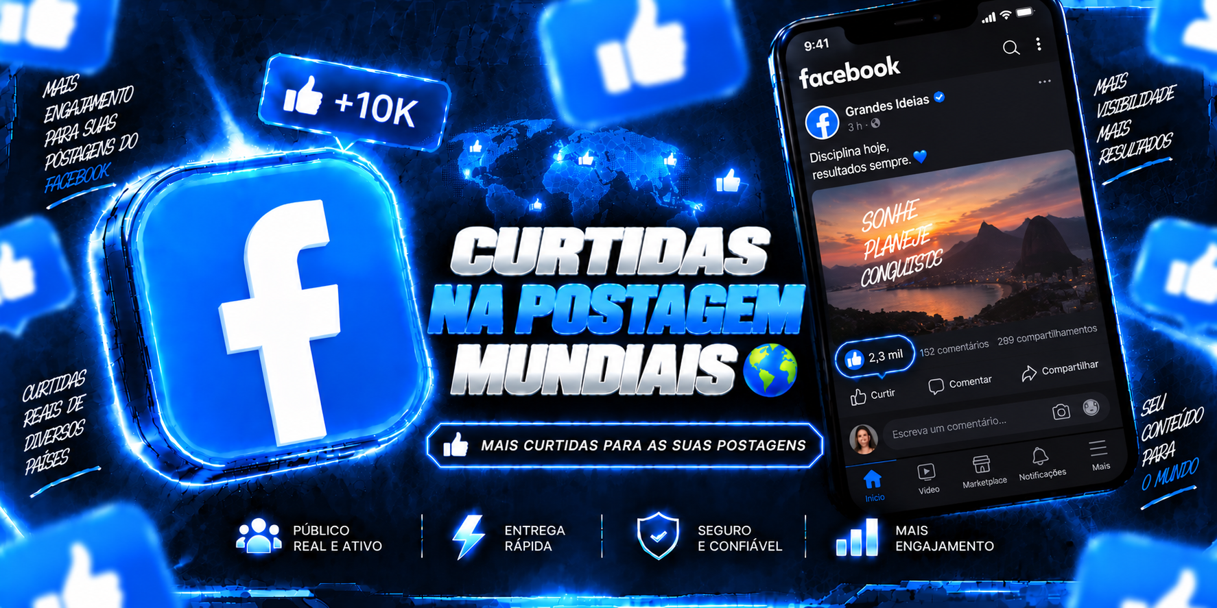Curtidas na Postagem
