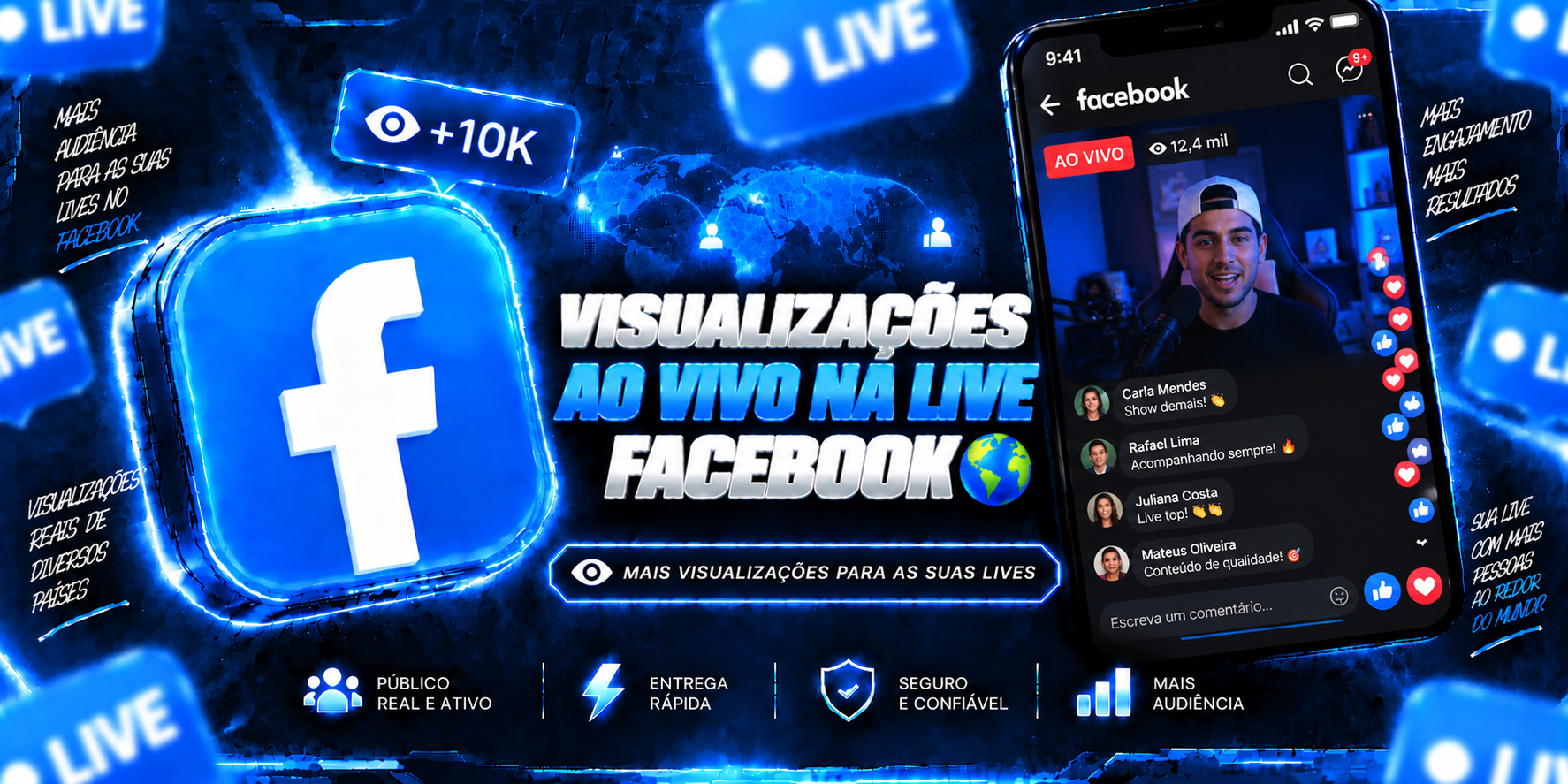 Visualizações Ao Vivo (Live)